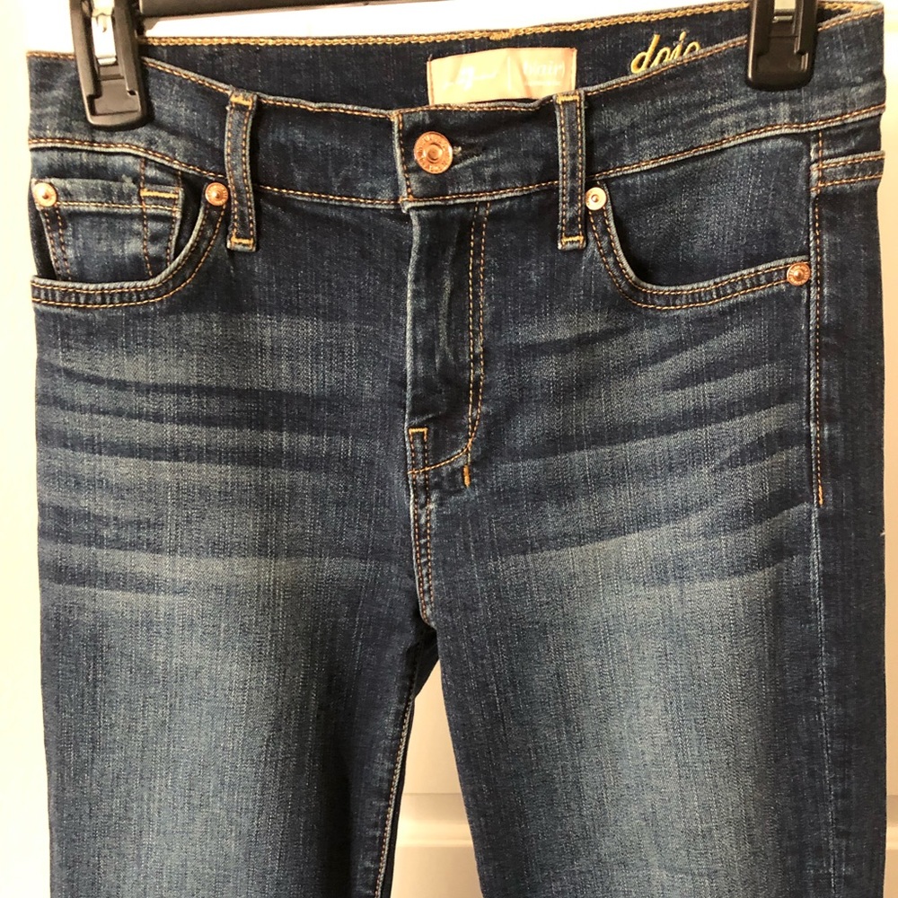 7 for all Mankind Dojo flare jeans size 26. Inseam 32”